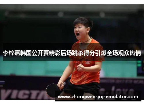 李梓嘉韩国公开赛精彩后场跳杀得分引爆全场观众热情